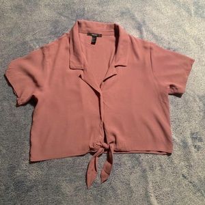Front Tie Button blouse.
